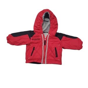 Columbia Baby Winter Coat, Red and Black, Size 6 months
